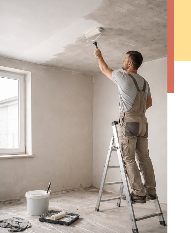 Грунтовка потолка в Копейске от 2566 руб. — быстро и недорого | ОТДЕЛОЧНИК-Кпс