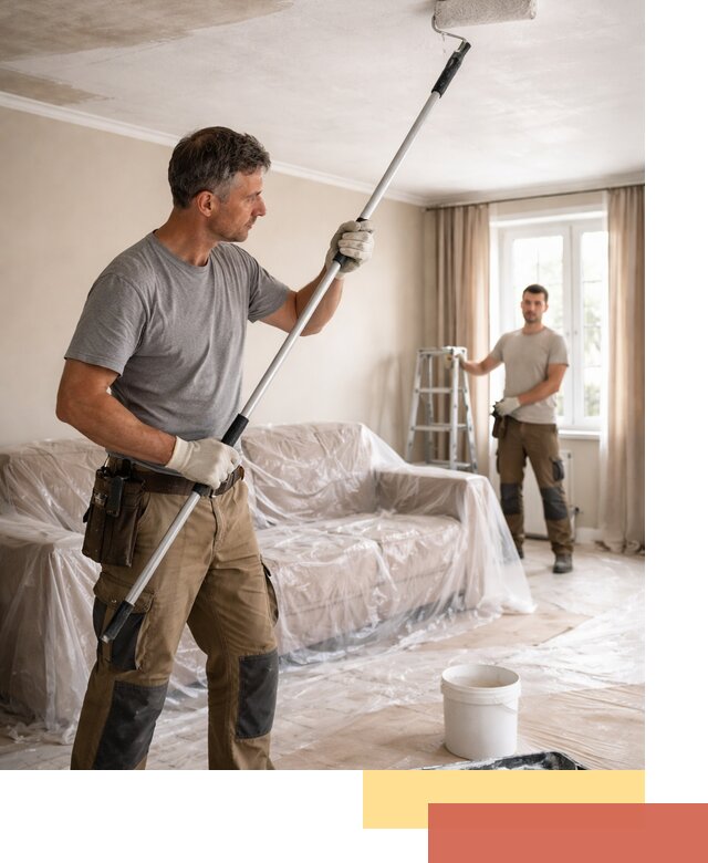 Грунтовка потолка в Копейске — подготовка под покраску и отделку