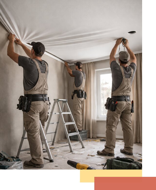 Монтаж матового натяжного потолка в Копейске качественно и быстро