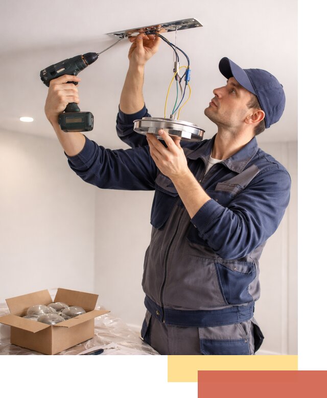 Установка люстры в натяжной потолок в Копейске