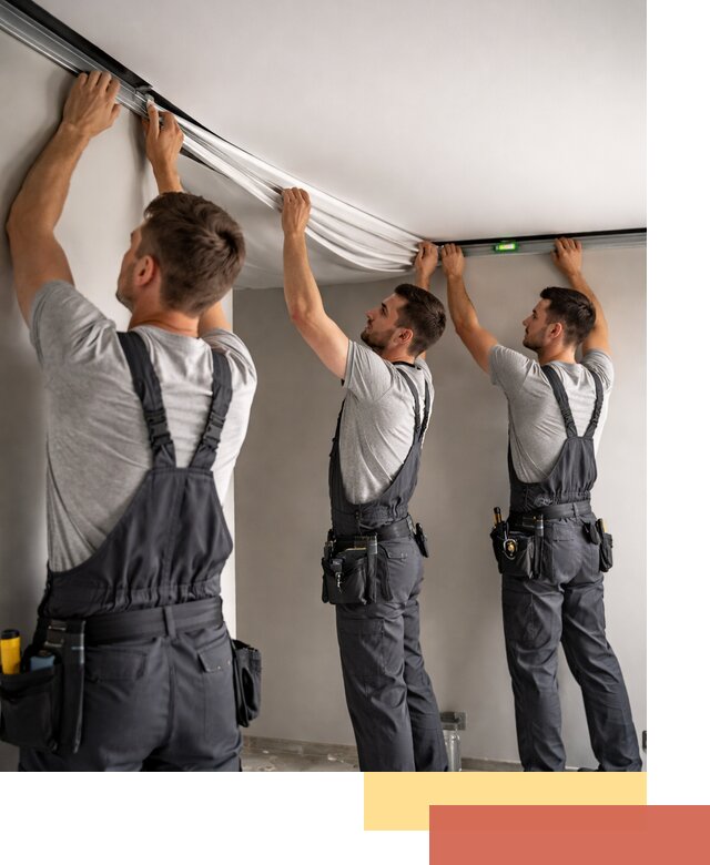 Теневые натяжные потолки в Копейске: монтаж и отделка быстро и качественно