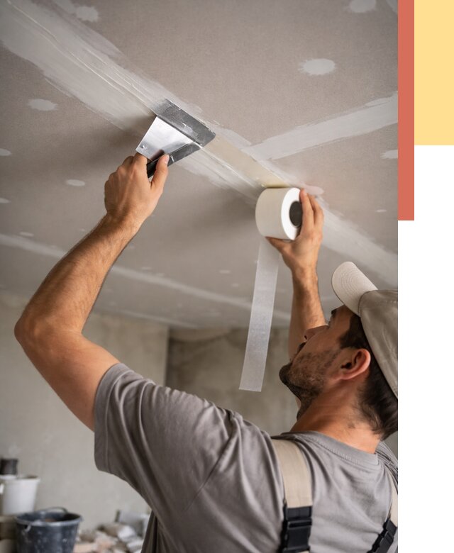 Обработка швов потолка ГКЛ в Копейске от 7697 руб. под ключ | ОТДЕЛОЧНИК-Кпс