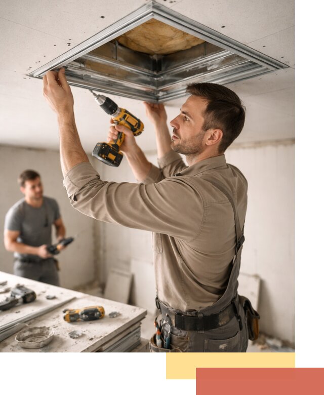 Монтаж люка в потолок из ГКЛ в Копейске