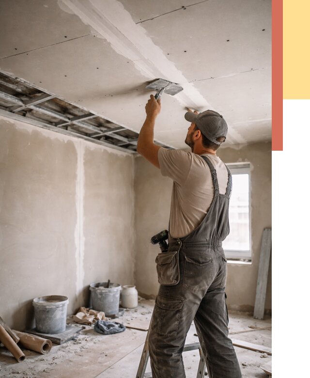 Ремонт потолка из гипсокартона в Копейске от 667 руб./м² — быстро и недорого | ОТДЕЛОЧНИК-Кпс