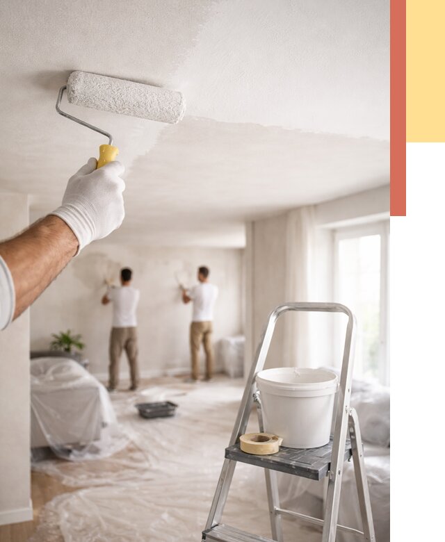 Покраска потолка акриловой краской в Копейске от 2566 руб. | ОТДЕЛОЧНИК-Кпс