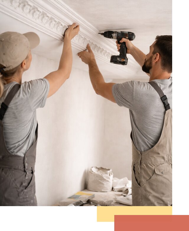 Профессиональный монтаж лепнины на потолок в Копейске