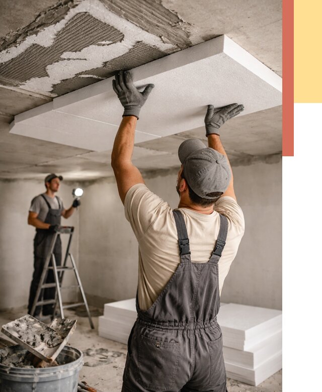 Утепление потолка пенопластом в Копейске от 4618 руб/м2 — недорого и быстро | ОТДЕЛОЧНИК-Кпс